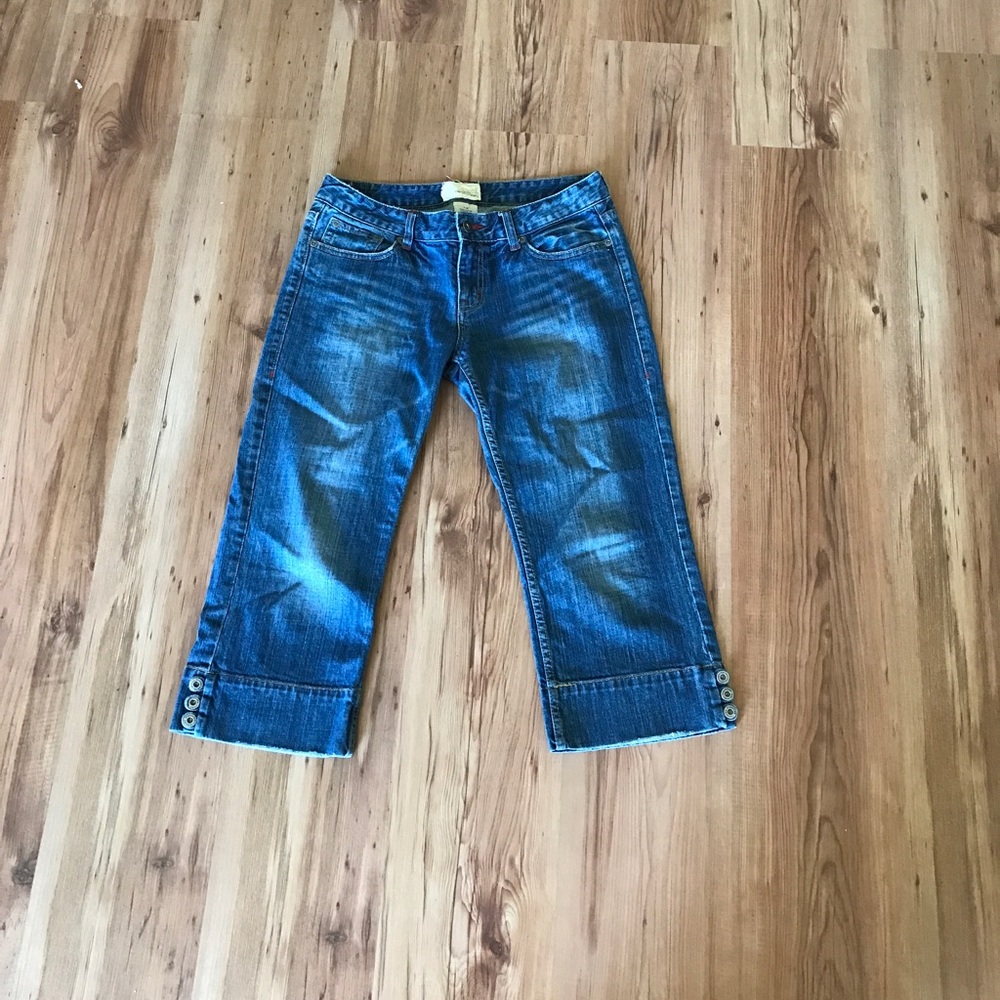 Maurice's wide leg jean capris